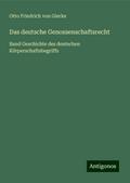 Das deutsche Genossenschaftsrecht
