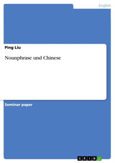 Nounphrase und Chinese