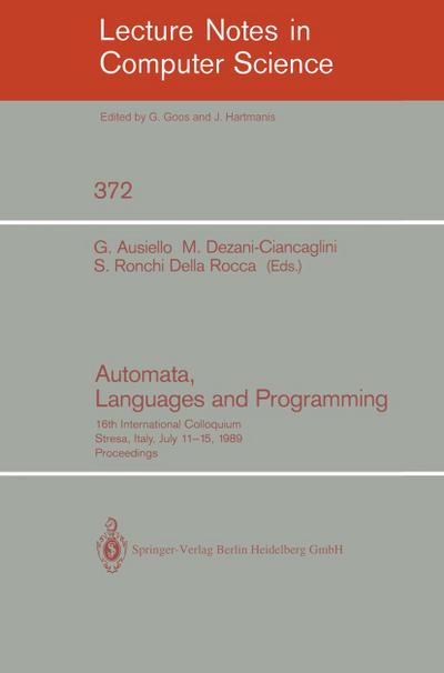 Automata, Languages and Programming