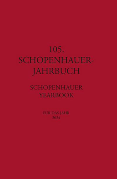 105. Schopenhauer Jahrbuch