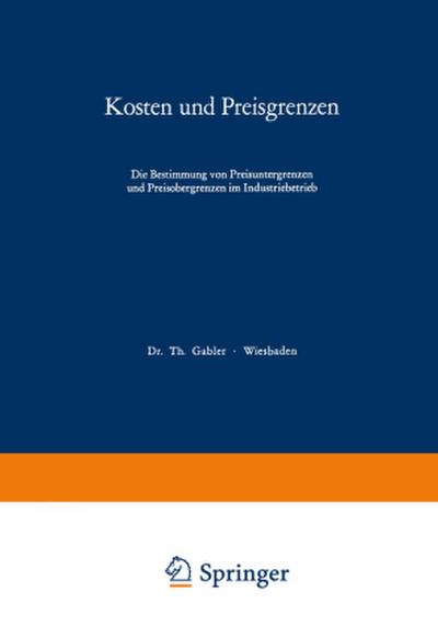 Kosten und Preisgrenzen