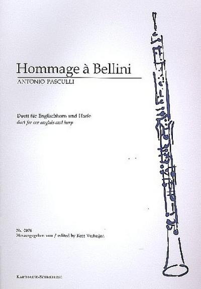 Hommage a Bellinifür Englischhorn und Harfe