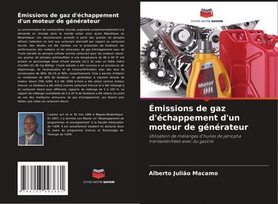 Émissions de gaz d’échappement d’un moteur de générateur