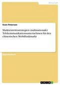 Markteintrittsstrategien multinationaler Telekommunikationsunternehmen für den chinesischen Mobilfunkmarkt