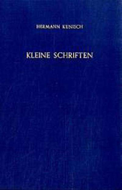 Kleine Schriften.