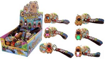 Capybara Keychains Display 18 Stück sortiert