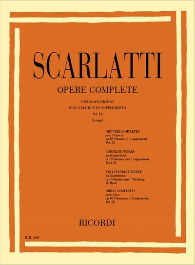 Opere complete vol.9 sonate 401-450per clavicembalo