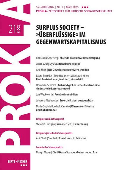 Surplus Society - ’Überflüssige’ im Gegenwartskapitalismus