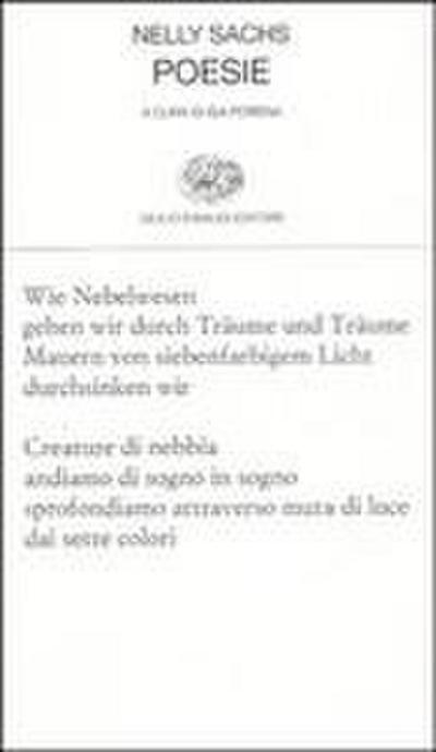 Poesie. Testo tedesco a fronte