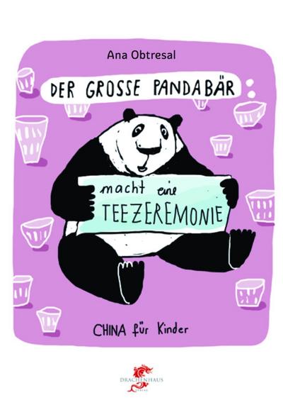 Der große Panda macht eine Teezeremonie