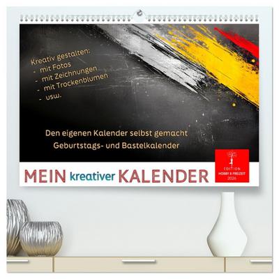 Mein kreativer Kalender (hochwertiger Premium Wandkalender 2026 DIN A2 quer), Kunstdruck in Hochglanz