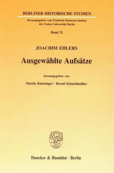 Ausgewählte Aufsätze.