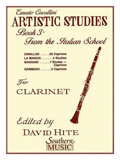 Artistic Studies, Book 3 (Italian School): Clarinet