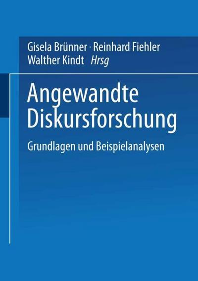 Angewandte Diskursforschung