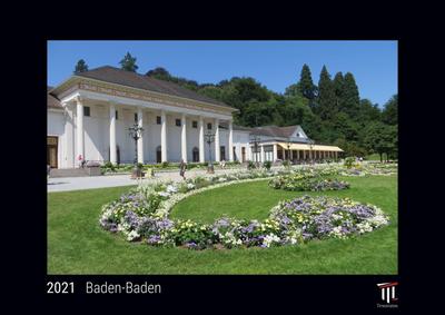 Baden-Baden 2021 - Black Edition - Timokrates Kalender, Wand