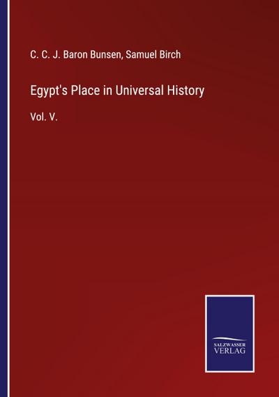 Egypt’s Place in Universal History
