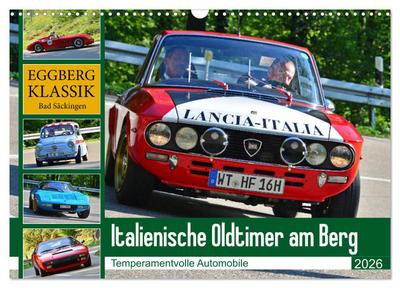 Italienische Oldtimer am Berg (Wandkalender 2026 DIN A3 quer), CALVENDO Monatskalender