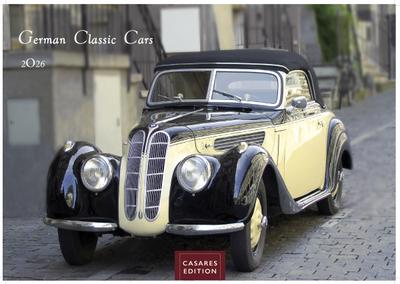 German Classic Cars 2026 35x50cm Großformat - Kalender deutsche Oldtimer - Meisterwerke deutscher Automobilgeschichte.