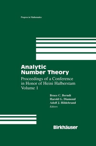 Analytic Number Theory:The Halberstam Festschrift 1