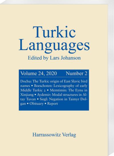 Turkic Languages 24 (2020) 2