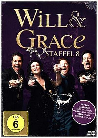 Will & Grace. Staffel.8, 4 DVD