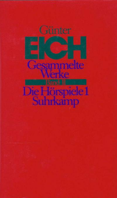 Gesammelte Werke, rev. Ausg. Die Hörspiele. Tl.1