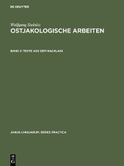 Texte aus dem Nachlass