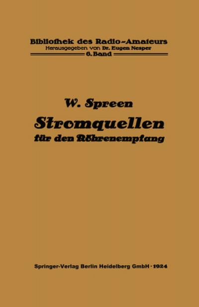 Stromquellen für den Röhrenempfang