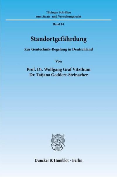 Standortgefährdung.