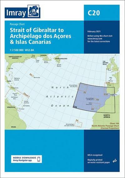 C20 Strait of Gibraltar to Archipelago dos Acores & Islas Ca