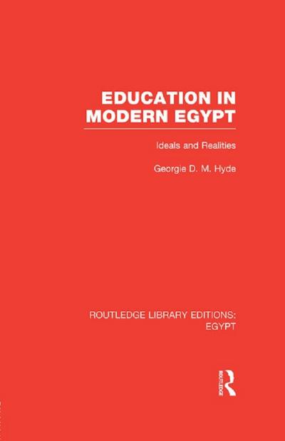 Education in Modern Egypt (RLE Egypt)