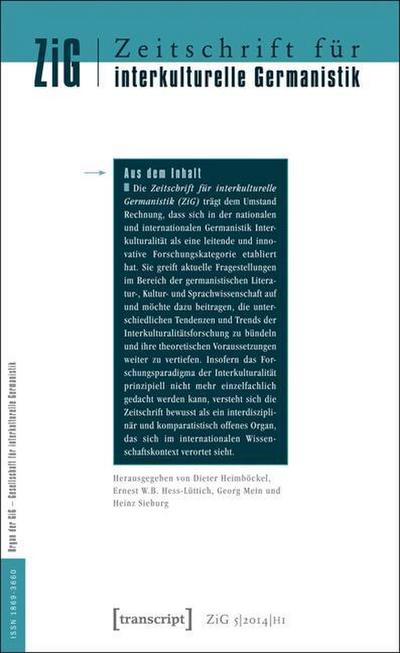 Zeitschrift für interkulturelle Germanistik. H.1/2014