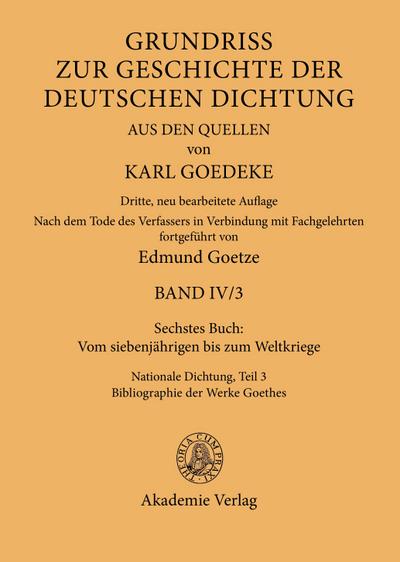 Sechstes Buch: Vom siebenjährigen bis zum Weltkriege