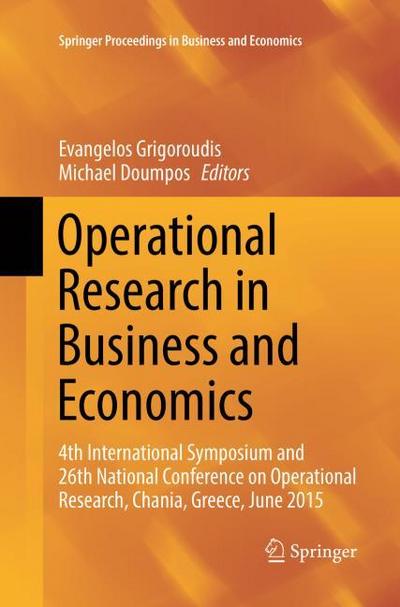 Operational Research in Business and Economics