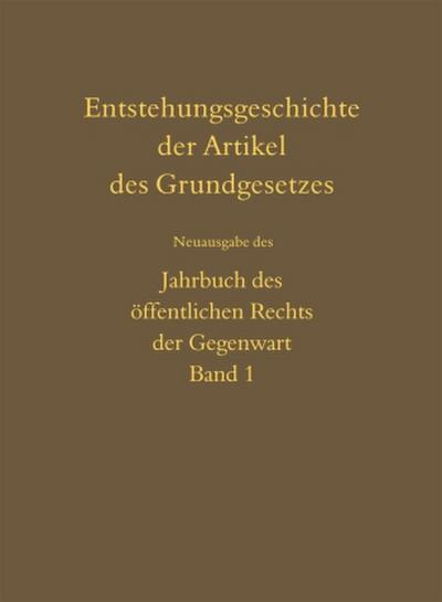 Entstehungsgeschichte der Artikel des Grundgesetzes