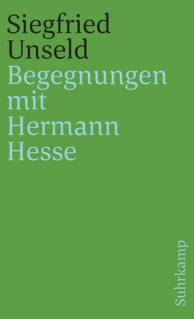 Begegnungen mit Hermann Hesse