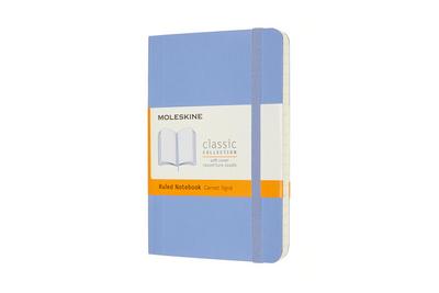 Moleskine Notizbuch Pocket/A6, Liniert, Weicher Einband, Hortensien Blau