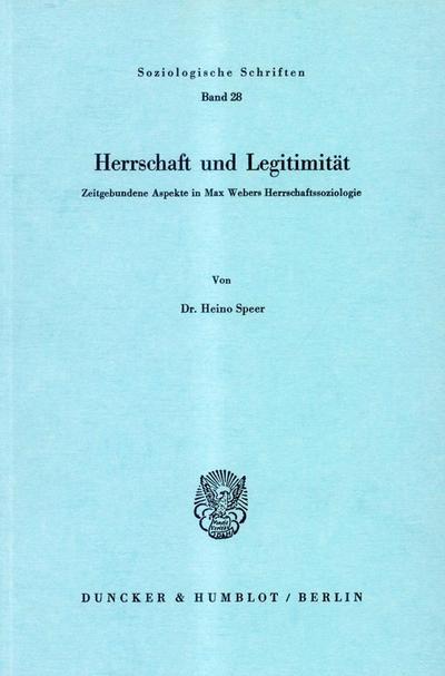 Herrschaft und Legitimität.