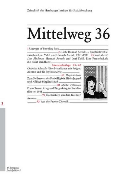 Freundschaft und Zerwürfnis. Mittelweg 36, Zeitschrift des Hamburger Instituts für Sozialforschung, Heft 3/2010