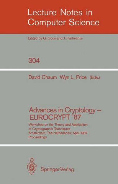 Advances in Cryptology - EUROCRYPT ’87