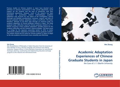 Academic Adaptation Experiences of Chinese Graduate Students in Japan