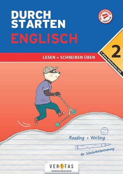 Durchstarten 2. Klasse - Englisch Mittelschule/AHS - Lesen und Schreiben