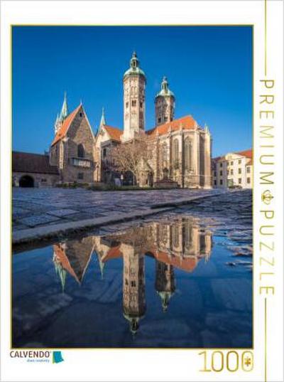 CALVENDO Puzzle Naumburger Dom im Spiegel | 1000 Teile Lege-Größe 64x48cm Foto-Puzzle für glückliche Stunden
