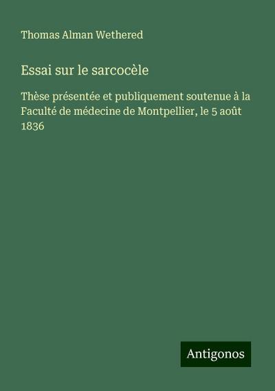 Essai sur le sarcocèle