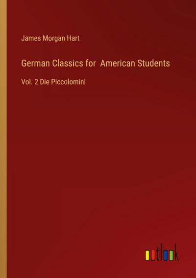 German Classics for  American Students