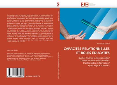 CAPACITÉS RELATIONNELLES ET RÔLES ÉDUCATIFS