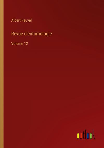 Revue d’entomologie