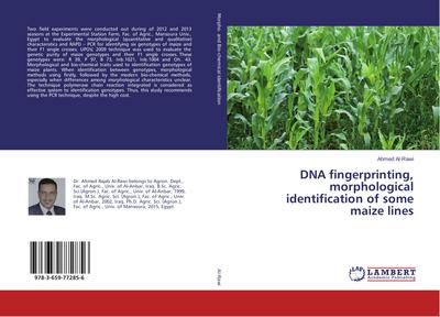 DNA fingerprinting, morphological identification of some maize lines