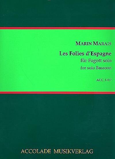 Les folies d’Espagne für Fagott