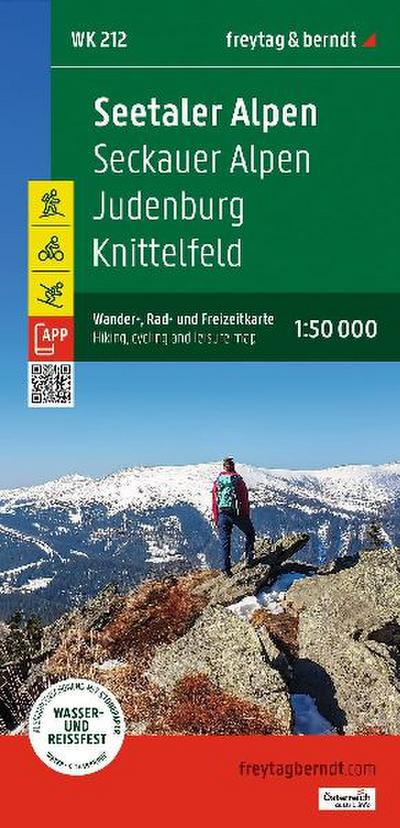 freytag & berndt Wanderkarte Seetaler Alpen - Seckauer Alpen - Judenburg - Knittelfeld 1:50.000